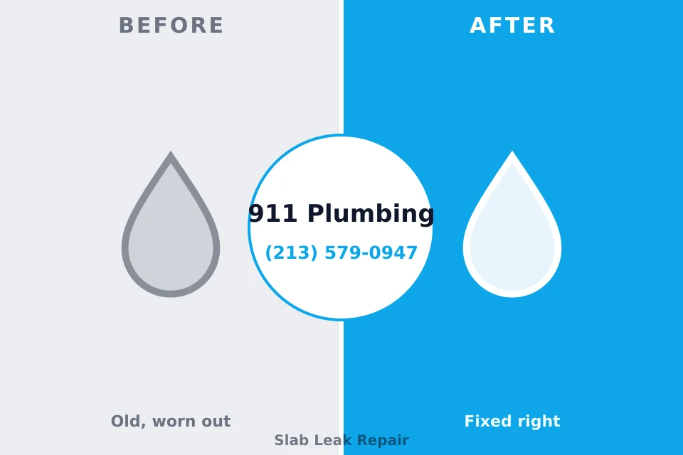 Before and after: plumbing repair Alderwood Manor, WA